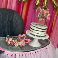 flamingo cake topper, Tropical party, tropical party cake topper,  luau themed decor, Hawaiian themed decor, pineapple party-1