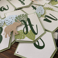 Jungle Safari Happy birthday banner, safari 1st birthday, Wild One banner, safari birthday decorations