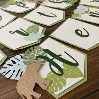 Jungle Safari Happy birthday banner, safari 1st birthday, Wild One banner, safari birthday decorations