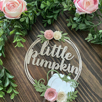 Little pumpkin cake topper, A Little pumpkin is on her way cake topper, little pumpkin baby shower cake topper, fall baby shower