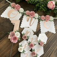 Floral high chair banner, 1st birthday floral party package, floral banner, one high chair banner, floral party decor, floral 1st birthday-2