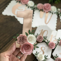 Floral high chair banner, 1st birthday floral party package, floral banner, one high chair banner, floral party decor, floral 1st birthday