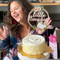 Little pumpkin cake topper, A Little pumpkin is on her way cake topper, little pumpkin baby shower cake topper, fall baby shower