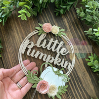 Little pumpkin cake topper, A Little pumpkin is on her way cake topper, little pumpkin baby shower cake topper, fall baby shower