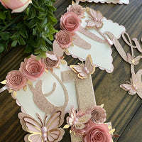 Butterfly theme party package, butterfly floral banner, 1st birthday butterfly theme, butterfly cake topper, butterfly decor