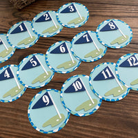 Golf 1st birthday Party, Hole in one party, hole in one cake topper