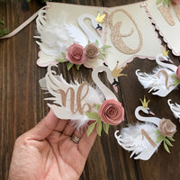 Swan high chair banner