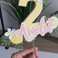 Lemon theme cake topper, lemonade party, lemonade 1st birthday, lemon party, lemonade cake smash cake,lemon decorations, 1st birthday