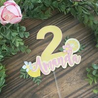 Lemon theme cake topper, lemonade party, lemonade 1st birthday, lemon party, lemonade cake smash cake,lemon decorations, 1st birthday