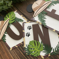 Safari High Chair Banner, safari banner, Wild One Banner, Jungle Safari Banner