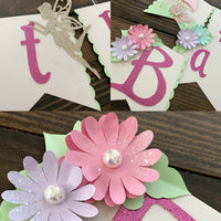 Fairy garden cake topper