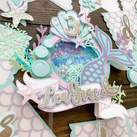 Mermaid cake topper, Under the sea cake topper, Shaker cake topper, mermaid shaker topper, Mermaid birthday