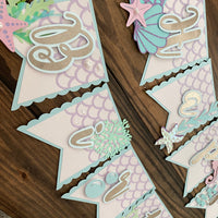 Mermaid cake topper, Under the sea cake topper, Shaker cake topper, mermaid shaker topper, Mermaid birthday