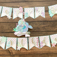 Mermaid cake topper, Under the sea cake topper, Shaker cake topper, mermaid shaker topper, Mermaid birthday