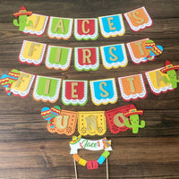 First fiesta banner | fiesta birthday party | fiesta party | fiesta high chair banner |fiesta party package