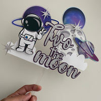 Space banner, two the moon theme 2021