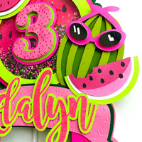 Watermelons shaker cake topper