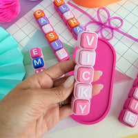 Personalized Clicker Name Keychain