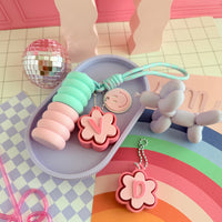 Lip balm keychain holder
