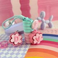 Lip balm keychain holder
