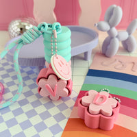 Lip balm keychain holder