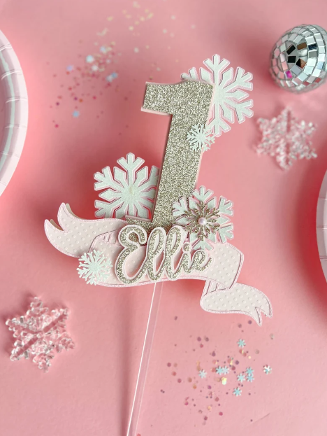 Winter ONEderland Cake Topper, winter first birthday, winter Onederland party, winter onederland birthday, winter 1st birthday