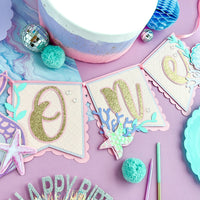 Mermaid high chair banner