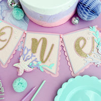 Mermaid high chair banner