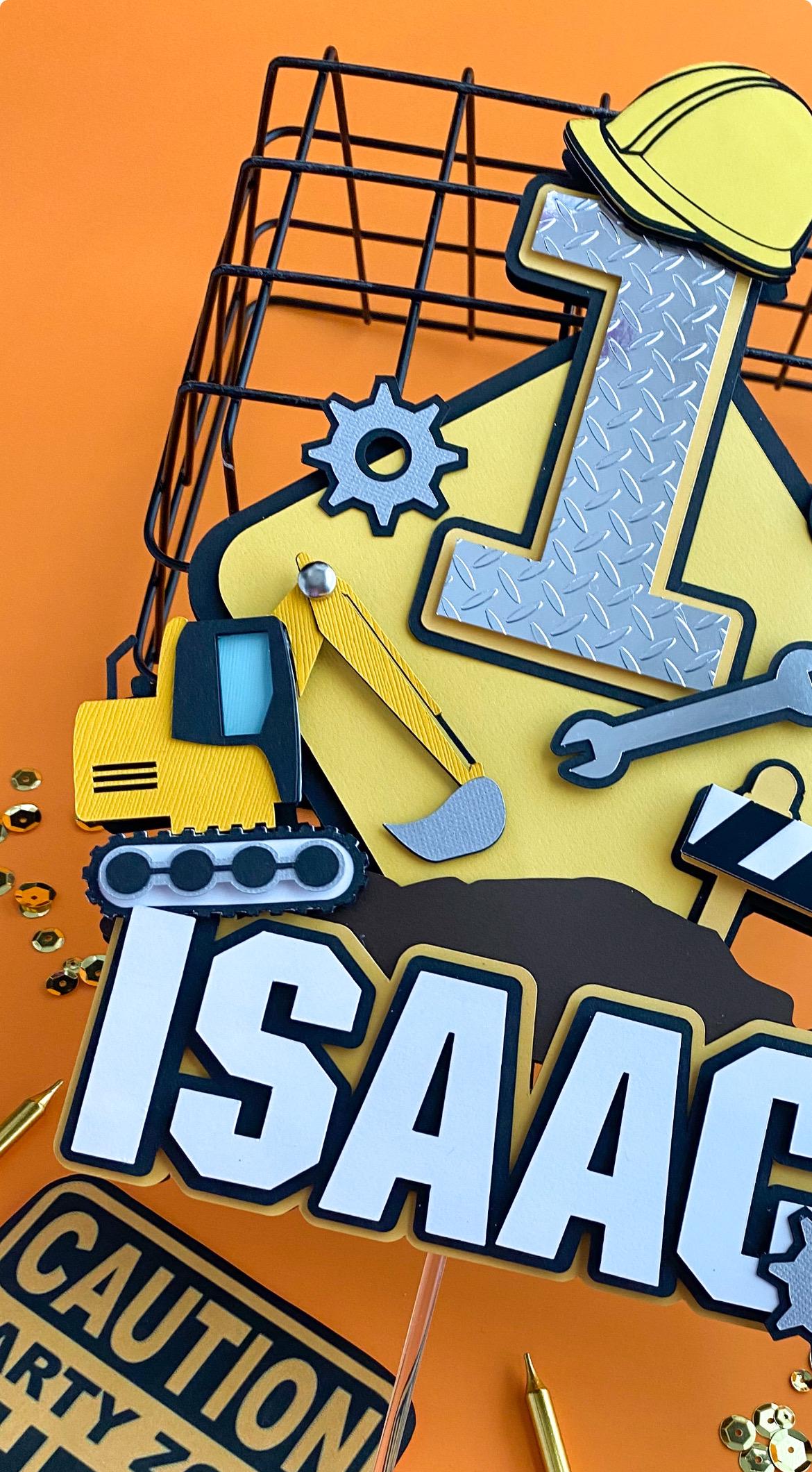 Construction cake topper – Krafty Dekor