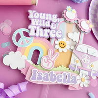 Young, wild, and three cake topper