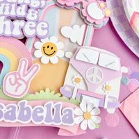 Young, wild, and three cake topper