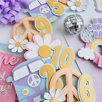 Groovy photo Banner, Groovy Milestone Banner