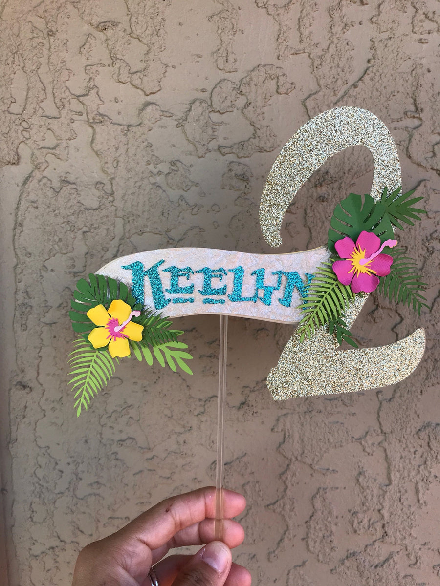 Moana inspired cake topper, moana cake topper