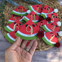 One in a melon first year clips, one in a melon Monthly photo banner, watermelon party, watermelon party decor, one in a melon party