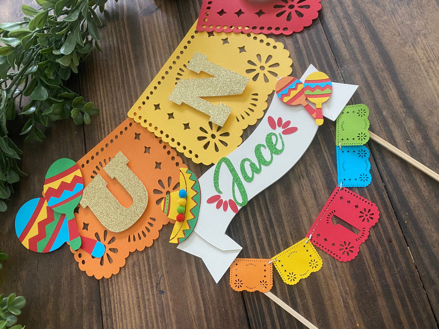 First fiesta banner | fiesta birthday party | fiesta party | fiesta high chair banner |fiesta party package