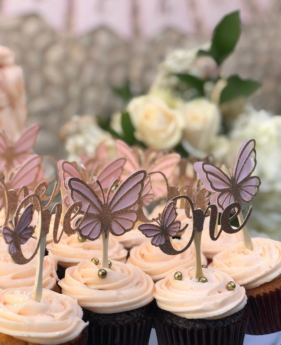 3D Butterflies, Cupcake Decoration, Butterfly cupcake topper, Baby Shower Cupcake Toppers, First birthday toppers