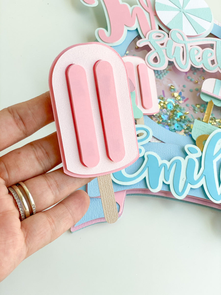 Ice cream  Birthday, ice cream high chair banner, two sweet cake topper, candy land party, candy land birthday, candy theme party, ice cream