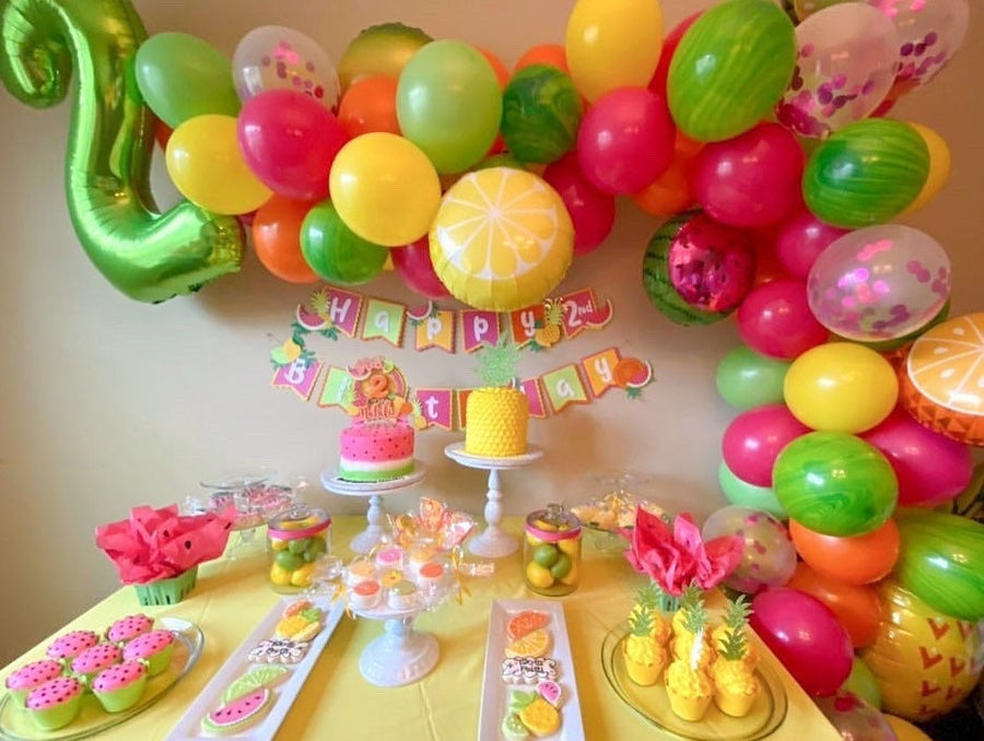 Twotti frutti banner, Twotti frutti party decor, Twotti frutti party, Twotti frutti cake topper,two year old party-1