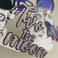 Space banner, two the moon theme 2021