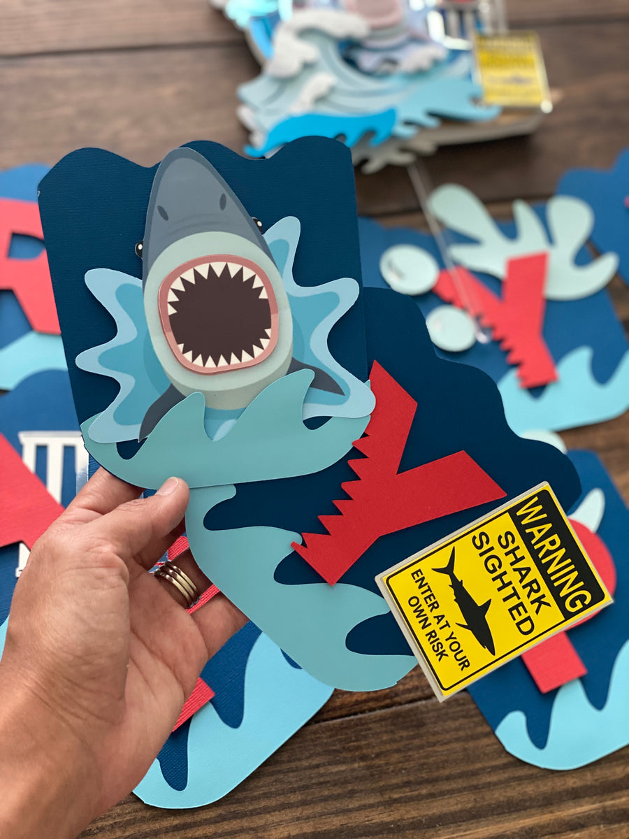 Shark cake topper