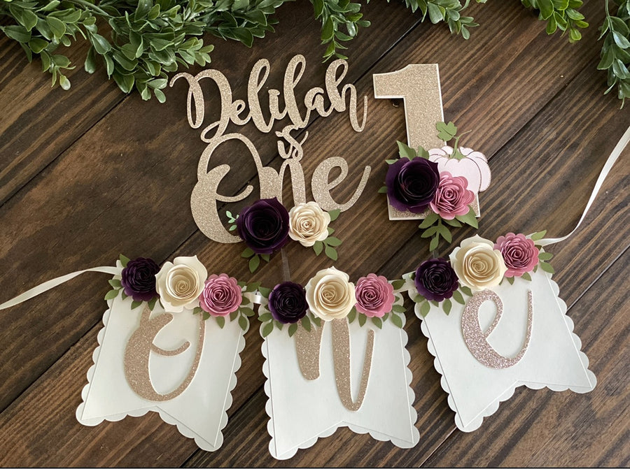 Fall first birthday party decor